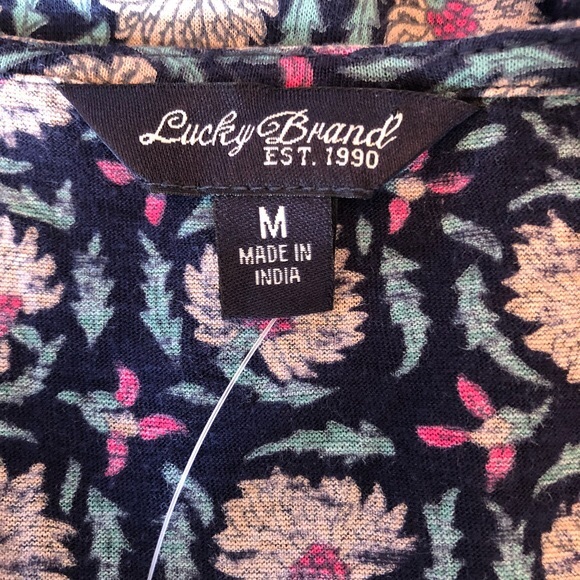 Lucky Brand V Neckline Top Comfortable Fit - Picture 6 of 7
